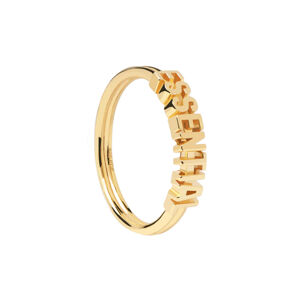 PDPAOLA Elegantný pozlátený prsteň ESSENTIAL Gold AN01-608 54 mm