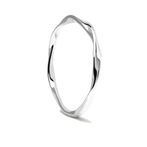 PDPAOLA Minimalistický strieborný prsteň SPIRAL Silver AN02-804 58 mm