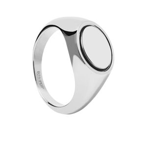 PDPAOLA Výrazný strieborný prsteň STAMP Silver AN02-628 54 mm