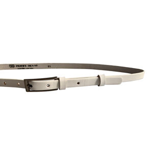 Penny Belts Dámsky kožený opasok 15-1-00 White 95 cm