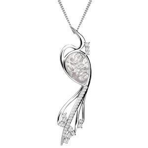 Preciosa Elegantný náhrdelník Ines Matrix biely 6109 11 (retiazka, prívesok)