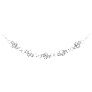 Preciosa Jemný strieborný náhrdelník Lumina 5300 00