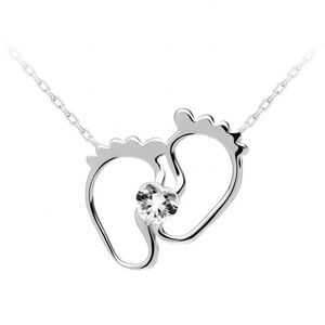 Preciosa Nežný strieborný náhrdelník New Love s kubickou zirkóniou Preciosa 5191 00
