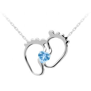Preciosa Nežný strieborný náhrdelník New Love s kubickou zirkóniou Preciosa 5191 67