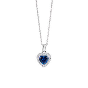 Preciosa Nežný strieborný náhrdelník so srdiečkom Velvet Heart 5370 68