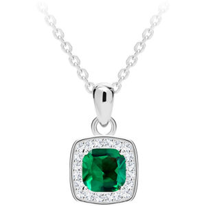 Preciosa Prekrásny strieborný náhrdelník Minas 5312 66 (retiazka, prívesok)