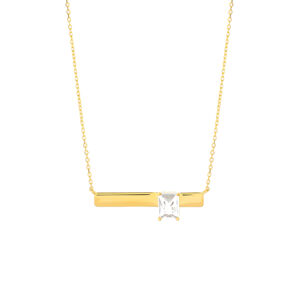 Preciosa Pôvabný pozlátený náhrdelník s krištáľom Preciosa 5397Y00