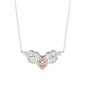 Preciosa Romantický strieborný náhrdelník s kubickou zirkóniou Preciosa All I Love 5273 61
