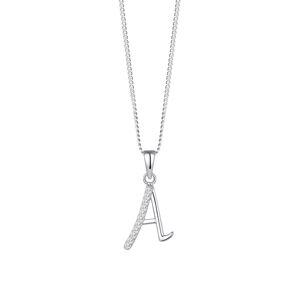 Preciosa Strieborný náhrdelník písmeno "A" 5380 00A (retiazka, prívesok)