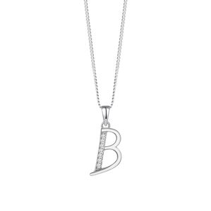 Preciosa Strieborný náhrdelník písmeno "B" 5380 00B (retiazka, prívesok)