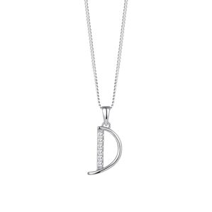 Preciosa Strieborný náhrdelník písmeno "D" 5380 00D (retiazka, prívesok)