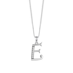 Preciosa Strieborný náhrdelník písmeno "E" 5380 00E (retiazka, prívesok)