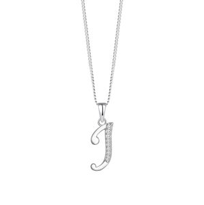 Preciosa Strieborný náhrdelník písmeno "J" 5380 00J (retiazka, prívesok)