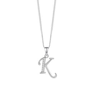 Preciosa Strieborný náhrdelník písmeno "K" 5380 00K (retiazka, prívesok)