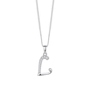 Preciosa Strieborný náhrdelník písmeno "L" 5380 00L (retiazka, prívesok)