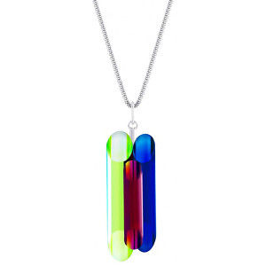 Preciosa Strieborný náhrdelník s kryštálmi Neon Collection by Veronica 6074 70 (retiazka, prívesok)