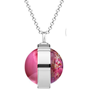 Preciosa Unikátny strieborný náhrdelník Singularis Roza 6116 69 (retiazka, prívesok)