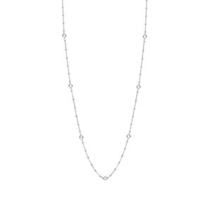 Rosato Dlhý strieborný náhrdelník s krúžkami na prívesky Storie RZC050