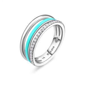Rosato Nádherný strieborný prsteň Gaia RZGA35 56 mm