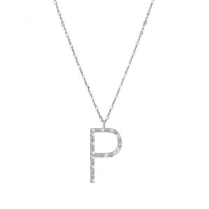 Rosato Strieborný náhrdelník s príveskom P Cubica RZCU16 (retiazka, prívesok)