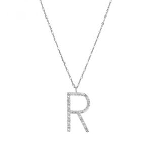 Rosato Strieborný náhrdelník s príveskom R Cubica RZCU18 (retiazka, prívesok)