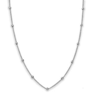 Rosefield Oceľový náhrdelník s guličkami Iggy JDCHS-J059