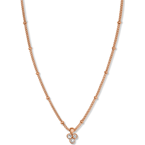 Rosefield Pozlátený náhrdelník s trojitým kryštálom Swarovski Toccombo JTNTRG-J443