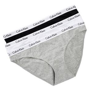 Calvin Klein 3 PACK - dámske nohavičky QD3588E-999 L