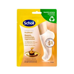 Scholl Hydratačná maska na nohy s manukovým medom Expert Care PediMask ™ (Foot Mask With Manuka Honey) 1 pár