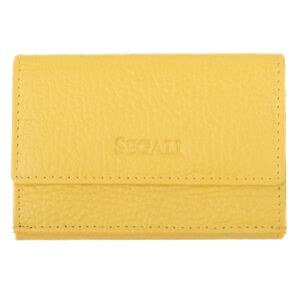 SEGALI Dámska kožená peňaženka 1756 B yellow
