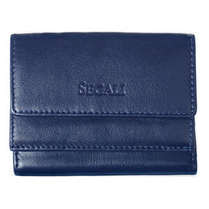 SEGALI Dámska kožená peňaženka 1756 blue