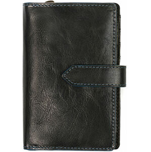 SEGALI Dámska kožená peňaženka 3743 black/blue