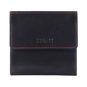 SEGALI Dámska kožená peňaženka 60337 black/red