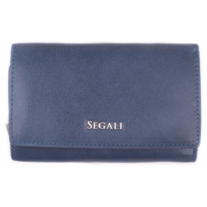 SEGALI Dámska kožená peňaženka 7074 S indigo