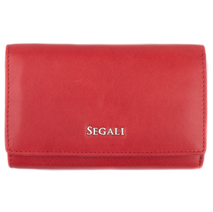 SEGALI Dámska kožená peňaženka 7074 S red