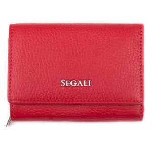 SEGALI Dámska kožená peňaženka 7106 B red