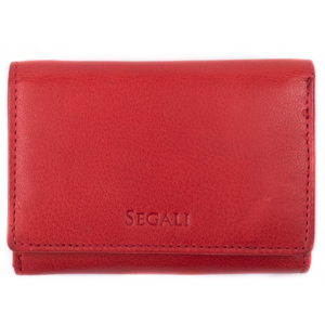 SEGALI Dámska kožená peňaženka 7106 B S red