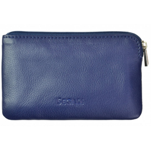 SEGALI Kožená mini peňaženka-kľúčenka 7289 blue