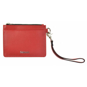 SEGALI Kožená mini peňaženka-kľúčenka 7290 A red