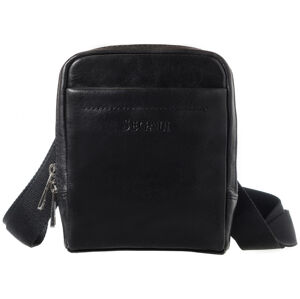 SEGALI Pánska kožená crossbody taška 2012 Black