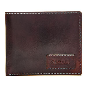 SEGALI Pánska kožená peňaženka 1031 brown