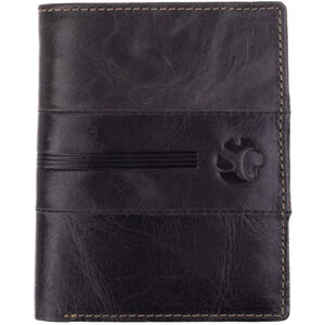 SEGALI Pánska kožená peňaženka 1041 black