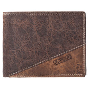 SEGALI Pánska kožená peňaženka 1606 lunar brown