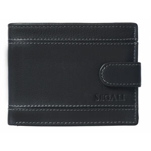 SEGALI Pánska kožená peňaženka 61285 black