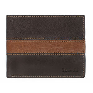 SEGALI Pánska kožená peňaženka 81096 brown/tan