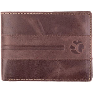 SEGALI Pánska kožená peňaženka 966 brown