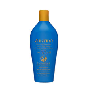 Shiseido Vodeodolné ochranné mlieko na tvár a telo SPF50 + (Expert Sun Protector Face & Body Lotion) 300 ml
