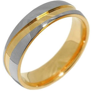 Silvego Snubný oceľový prsteň pre mužov a ženy Mariage RRC2050-M 66 mm