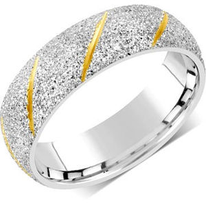 Silvego Snubný prsteň pre mužov aj ženy z ocele RRC22799 59 mm