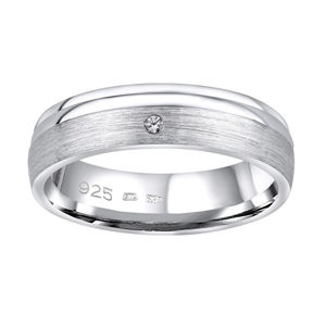 Silvego Snubný strieborný prsteň Amora pre ženy QRALP130W 60 mm